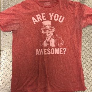 EUC Chive KCCO “ARE YOU AWESOME?” t-shirt. XL. Red